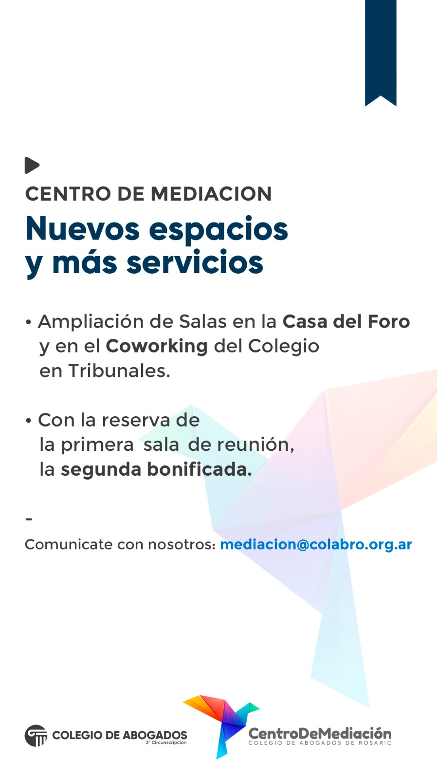 Centro de Mediación - Nuevos espacios y más servicios